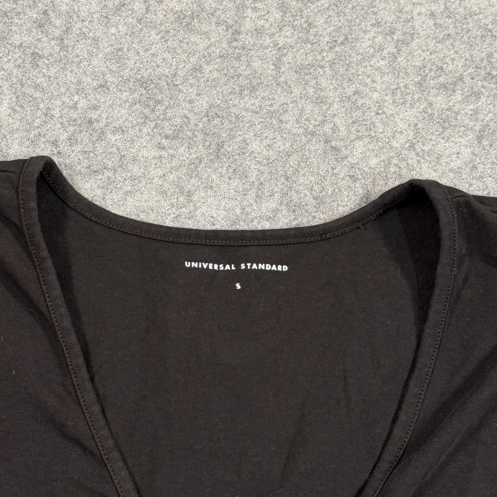 Universal Standard‎ Black Iconic Geneva Asymmetrical Dress Women's Size Small - Picture 4 of 9